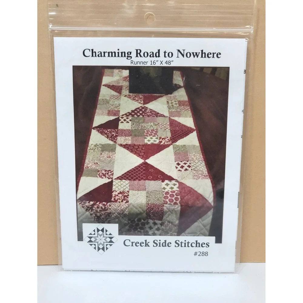 Creek Side‎ Stitches Charming Road to Nowhere Quilt Pattern #288 Table Runner